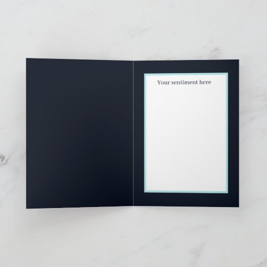 feestelijke kerstkerstkerstkerstman voegt gevoel t feestdagen kaart (Binnen)