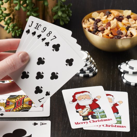 Feestelijke Kerstkerstvakantie Pokerkaarten (Insitu)