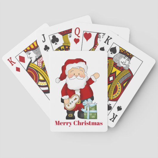 Feestelijke Kerstkerstvakantie Pokerkaarten (Achterkant)