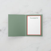 Feestelijke Kerstkip aanpasbaar Feestdagen Kaart (Binnen)