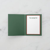 Feestelijke Kerstkip aanpasbaar Feestdagen Kaart (Binnen)