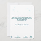 Feestelijke kerstklokken & Bay Leaves Holiday Kaar (Achterkant)