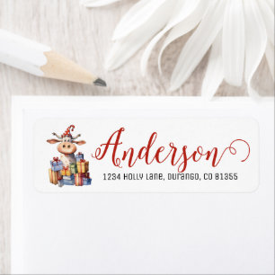 Feestelijke Kerstkoe Etiket