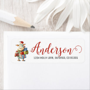 Feestelijke Kerstkoe Etiket