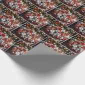 Feestelijke kerstkoekjes cadeaupapier (Hoek)