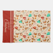 feestelijke kerstkoekjes en koekjes theedoek (Horizontaal)