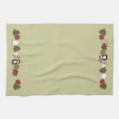 feestelijke kerstkoekjes theedoek (Horizontaal)