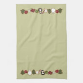 feestelijke kerstkoekjes theedoek (Verticaal)