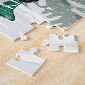 feestelijke kerstkoepel en vrachtwagenfeestdag legpuzzel (Zijkant)