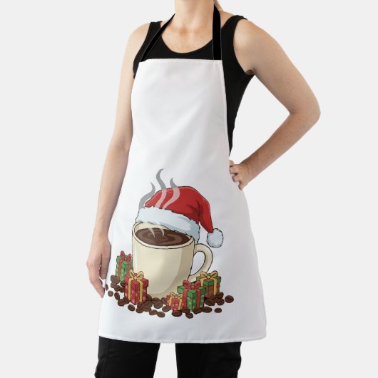 Feestelijke Kerstkoffie Kerstmuts | Schattigee vak Schort (Insitu)