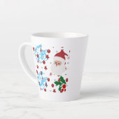 Feestelijke kerstkoffie mok met vakantievibes (Linkerhoek)