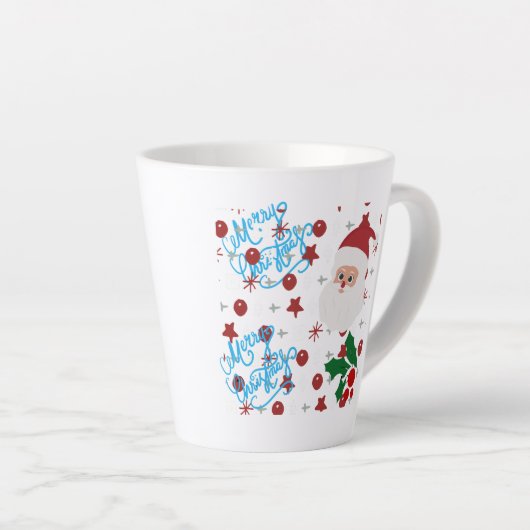 Feestelijke kerstkoffie mok met vakantievibes (Rechterhoek)