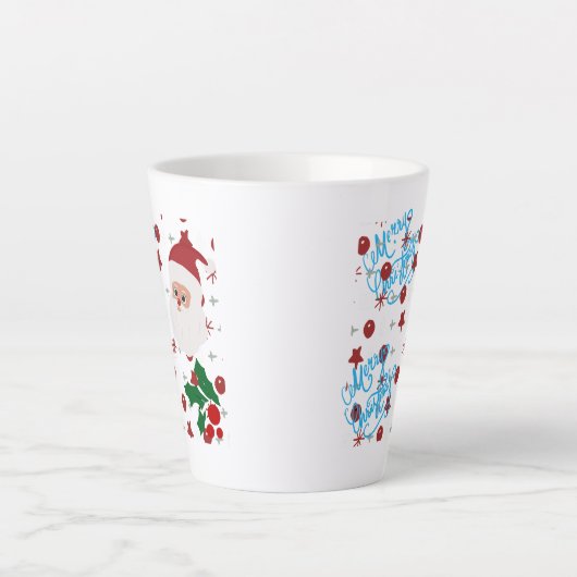 Feestelijke kerstkoffie mok met vakantievibes (Voorkant)