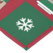 Feestelijke Kerstkoffie Sneeuwvlokken Tafelkleed (Gekanteld)