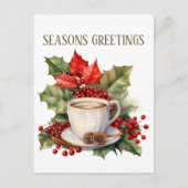 feestelijke kerstkoffie tekst toevoegen briefkaart (Voorkant)