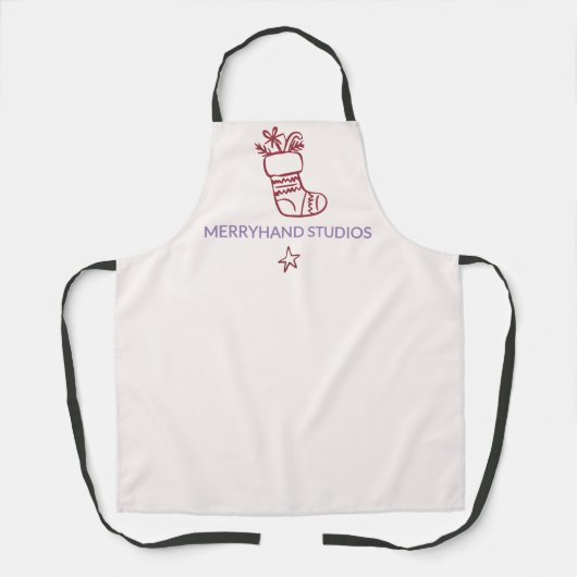 Feestelijke Kerstkous Artisan Holiday Schort (Voorkant)