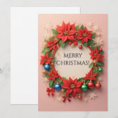 Feestelijke Kerstkrans (Voorkant / Achterkant)