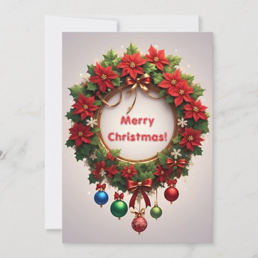 Feestelijke Kerstkrans (Voorkant)