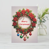 Feestelijke Kerstkrans (Staand voorkant)