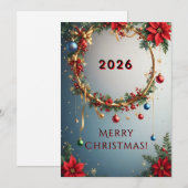 Feestelijke Kerstkrans (Voorkant / Achterkant)