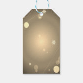 Feestelijke kerstkrans blauw , confetti cadeaulabel (Achterkant)