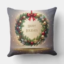 Feestelijke Kerstkrans Kerst Worp Kussen