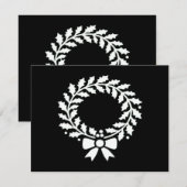 Feestelijke kerstkrans Klassiek Informatiekaartje (Voorkant / Achterkant)
