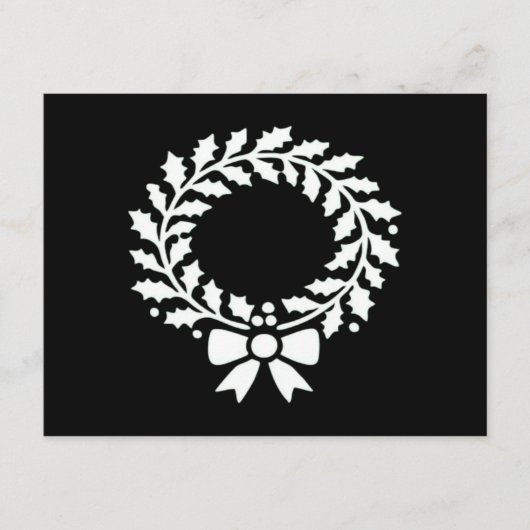 Feestelijke kerstkrans Klassiek Informatiekaartje (Voorkant)