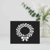 Feestelijke kerstkrans Klassiek Informatiekaartje (Staand voorkant)