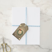 Feestelijke kerstkrans met confetti cadeaulabel (Met Touw)