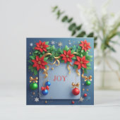 Feestelijke Kerstkrans 🎄✨Rode Poinsettia Botanisc (Staand voorkant)