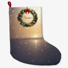Feestelijke Kerstkrans Vakantie Kous Grote Kerstsok