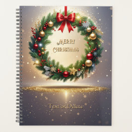 Feestelijke Kerstkrans Vakantie Planner