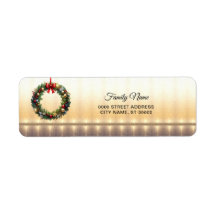 Feestelijke Kerstkrans Vakantie Retouradres