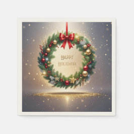 Feestelijke Kerstkrans Vakantie Servet