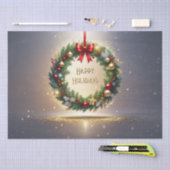 Feestelijke Kerstkrans Vakantie Tissuepapier (Craft)