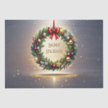 Feestelijke Kerstkrans Vakantie Tissuepapier