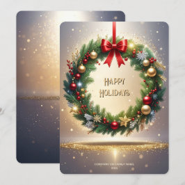 Feestelijke Kerstkrans Vakantiekaart Feestdagenkaart
