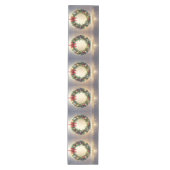 Feestelijke Kerstkrans Vakantietafel Runner Medium Tafelloper (Voorkant)