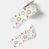 Feestelijke kerstkransen satijnen lint (Achterkant)
