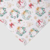 Feestelijke kerstkransen tissuepapier (Detail)