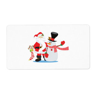 feestelijke kerstlabels etiket