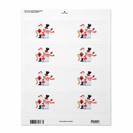 feestelijke kerstlabels etiket (Full Sheet)