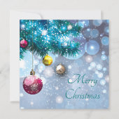 feestelijke kerstlampen geven gevoel feestdagenkaart (Voorkant)