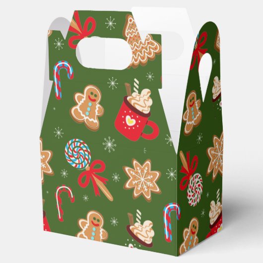 feestelijke kerstlekkernij in de hoop bedankdoosjes (Geopend)