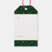 Feestelijke Kerstlint Vakantie Gift Label Cadeaulabel (Achterkant)