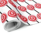 feestelijke kerstlolly cadeaupapier (Rol Hoek)