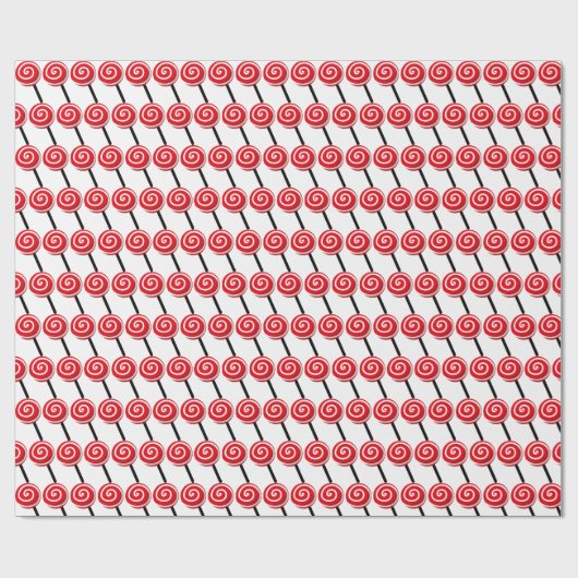 feestelijke kerstlolly cadeaupapier (Vlak)