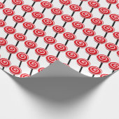 feestelijke kerstlolly cadeaupapier (Hoek)