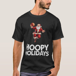Feestelijke Kerstman Basketbal T-shirt